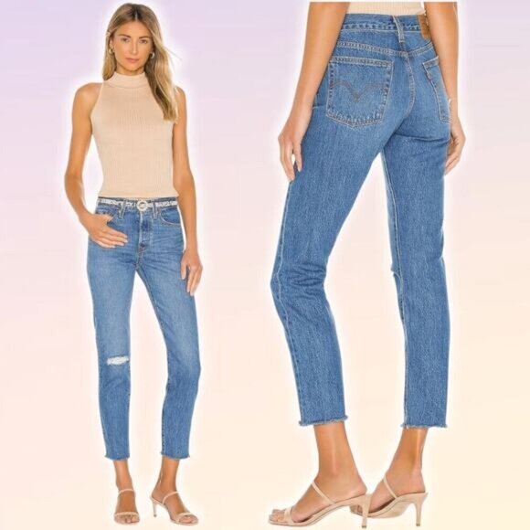 NWT LEVI'S Premium Wedgie Icon Size 25 Athens Hera - Picture 1 of 12